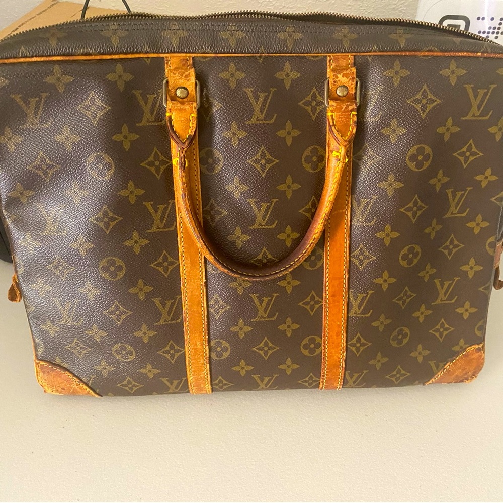 Vintage Louis Vuitton briefcase case authentic old school!!